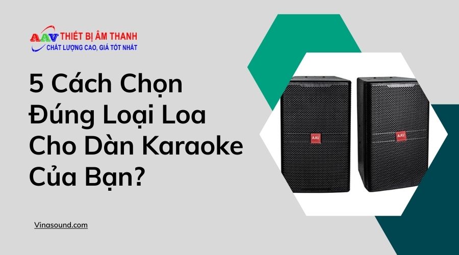 5 Cách Chọn Đúng Loại Loa Cho Dàn Karaoke Của Bạn